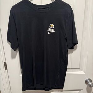 Nike Black Tee with White and Yellow Graphic